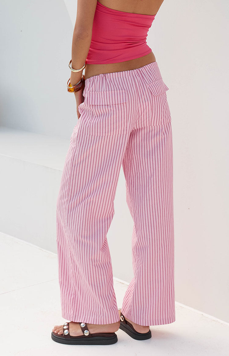 Vienna Pink Stripe Pants — 1