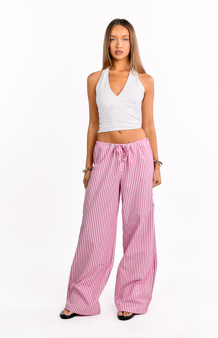Vienna Pink Stripe Pants — 2