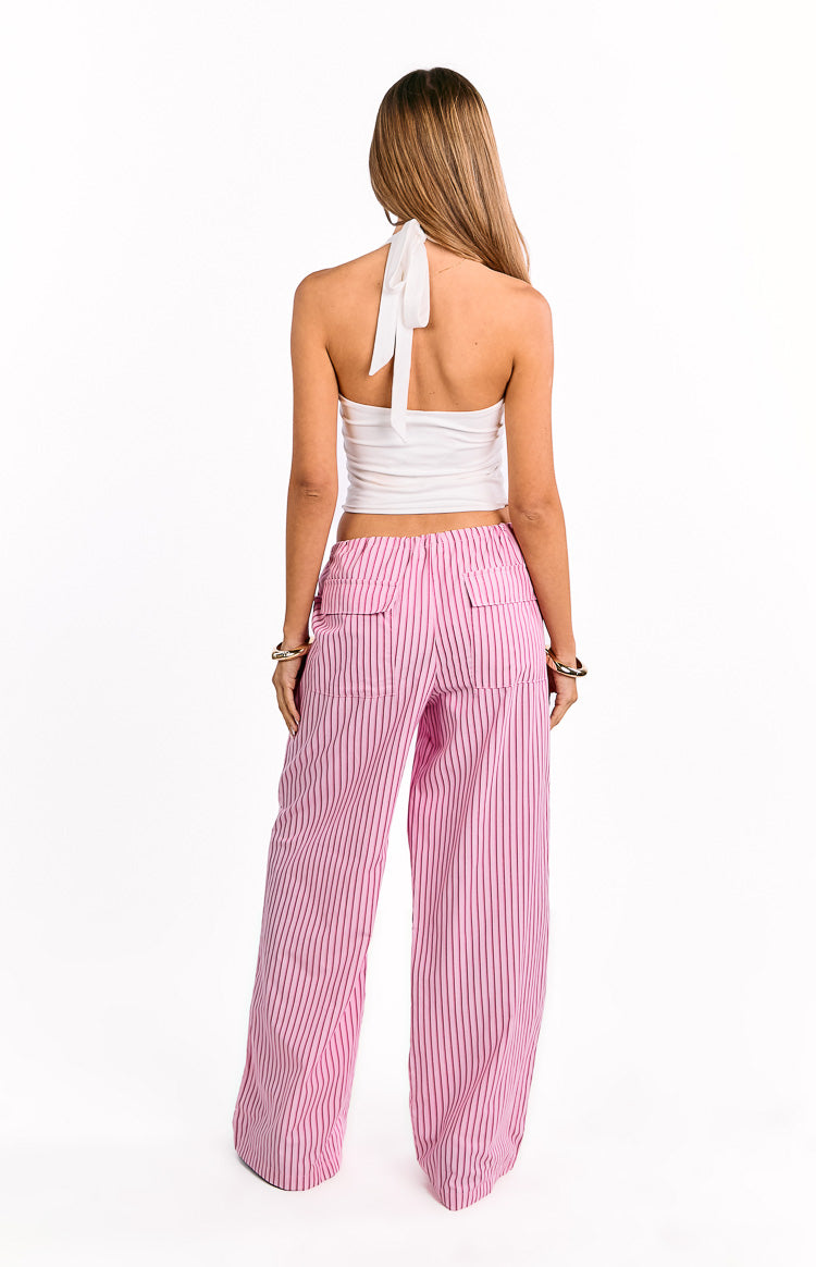 Vienna Pink Stripe Pants — 5