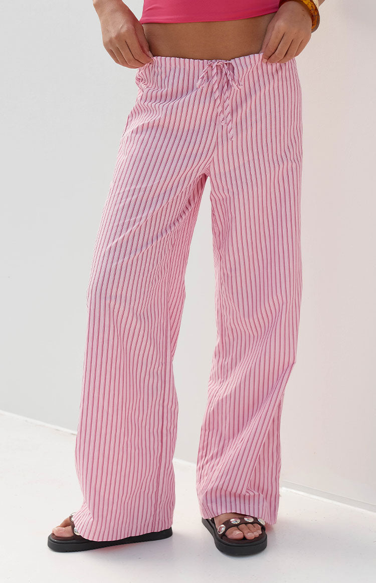 Vienna Pink Stripe Pants — 7
