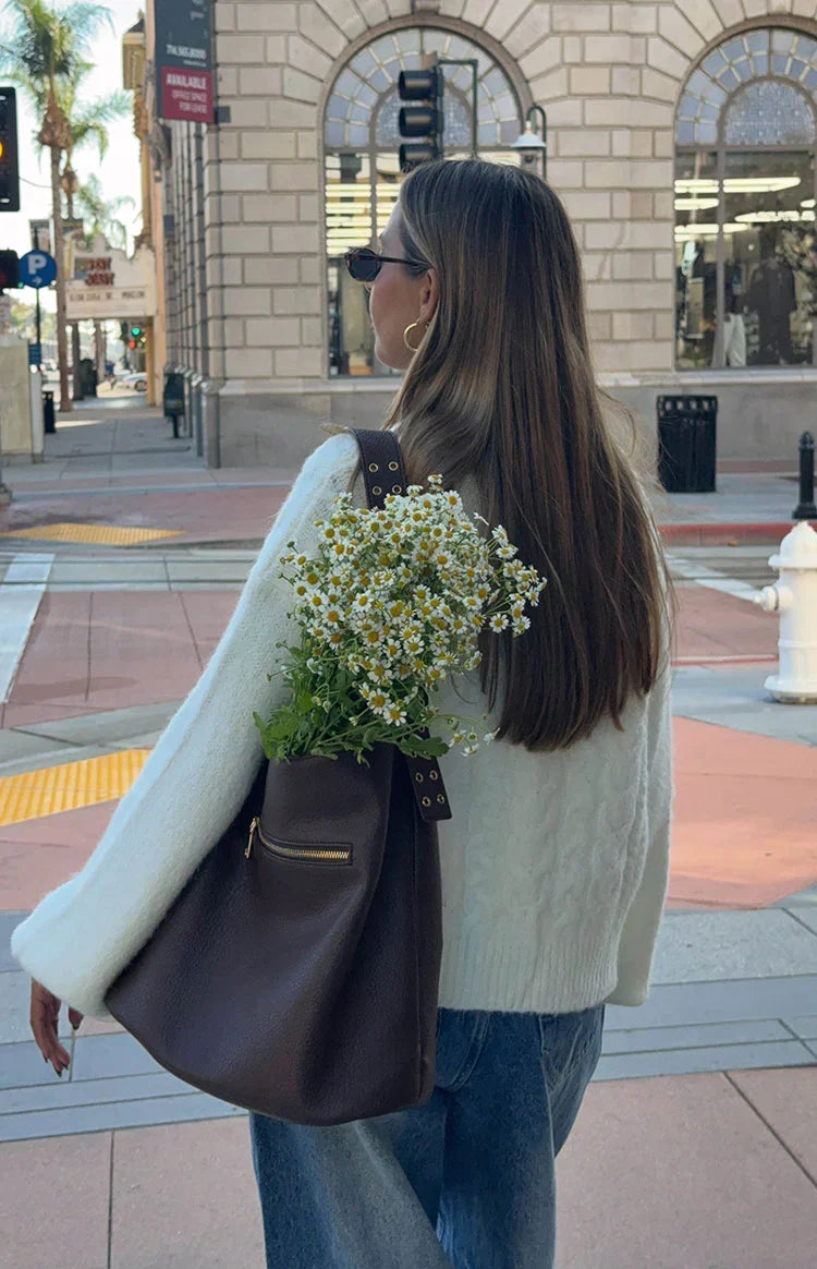 Percy Cream Cable Knit Cardigan — 13