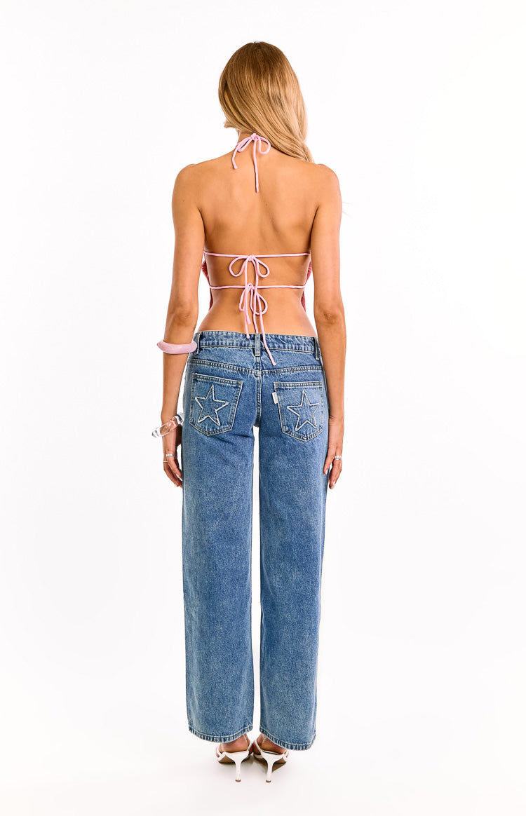 Santana Pink Sequin Halter Neck Top — 7