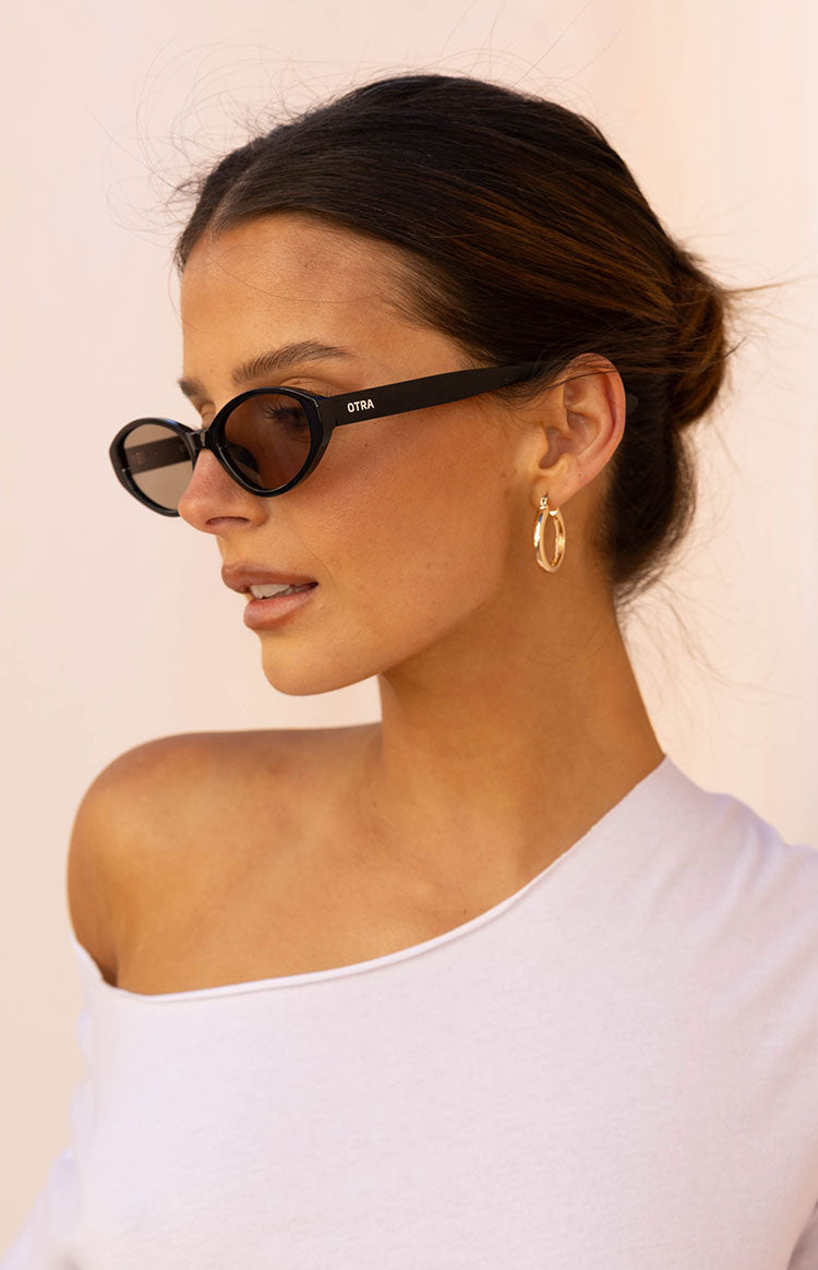 Otra Eyewear Ivy Black Olive Cat Eye Sunglasses — 1