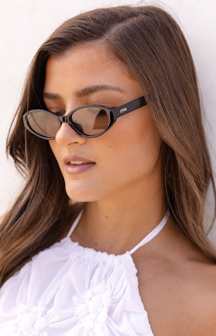 Otra Eyewear Ivy Black Olive Cat Eye Sunglasses — 5