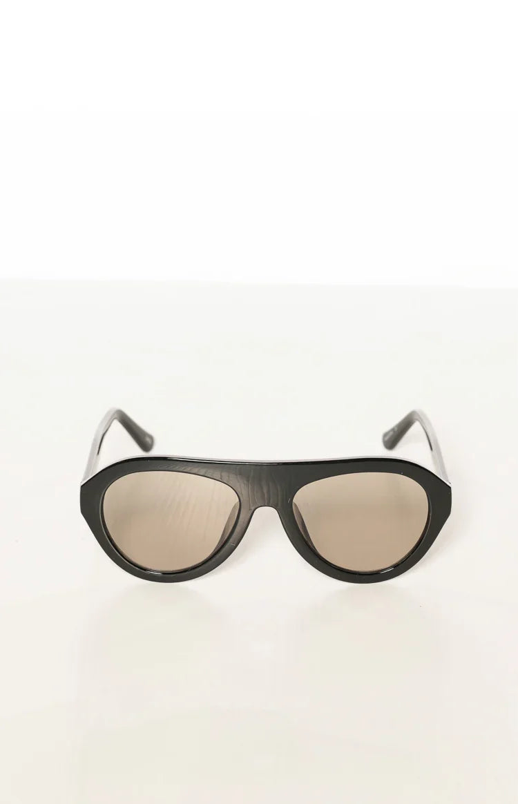 Otra Eyewear Maddy Black Aviator Sunglasses — 2