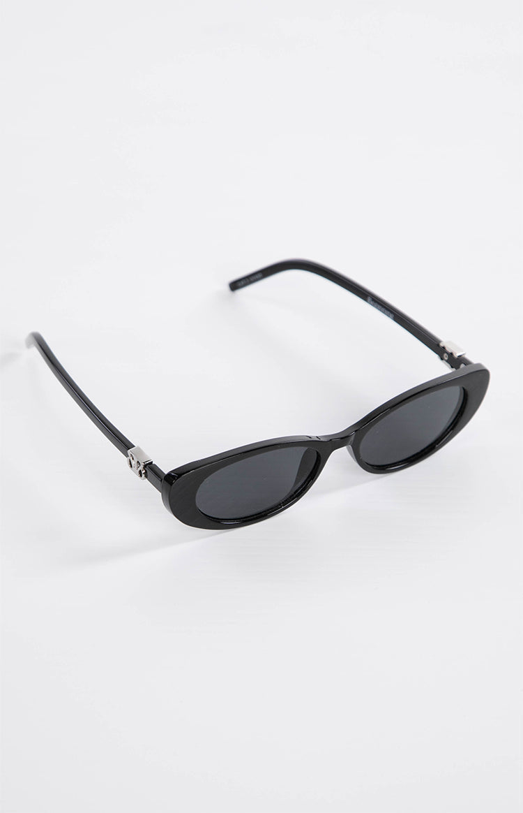 Beginning Julie Black Rounded Sunglasses — 2