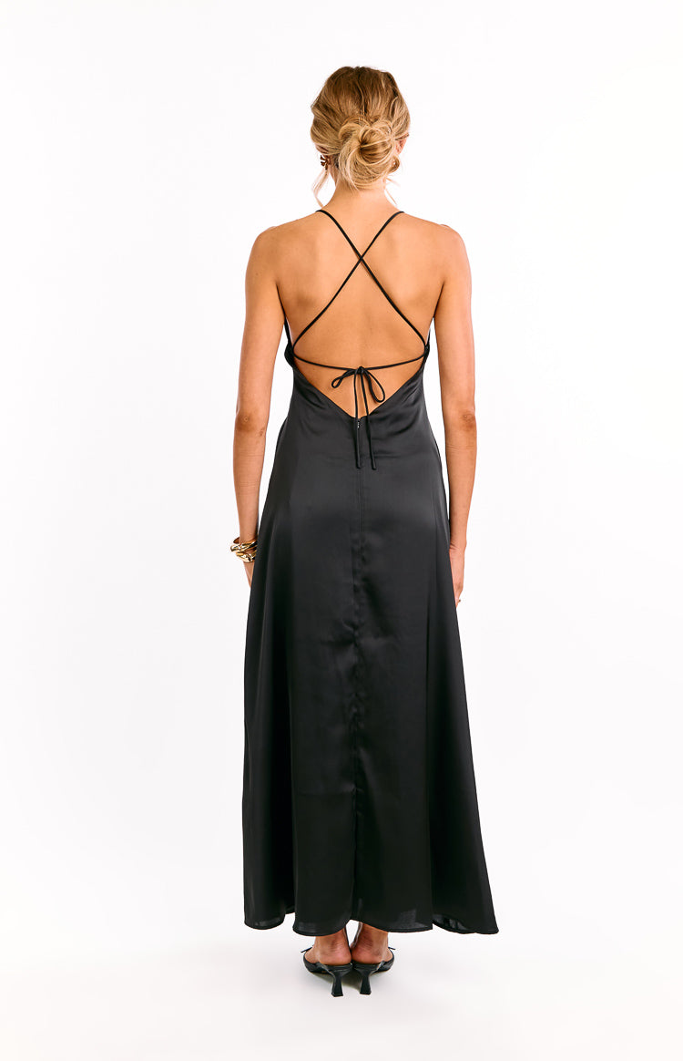 Nakita Black Maxi Dress — 4