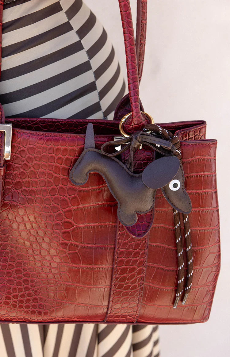 Dachshund Braided Bag Charm — 3