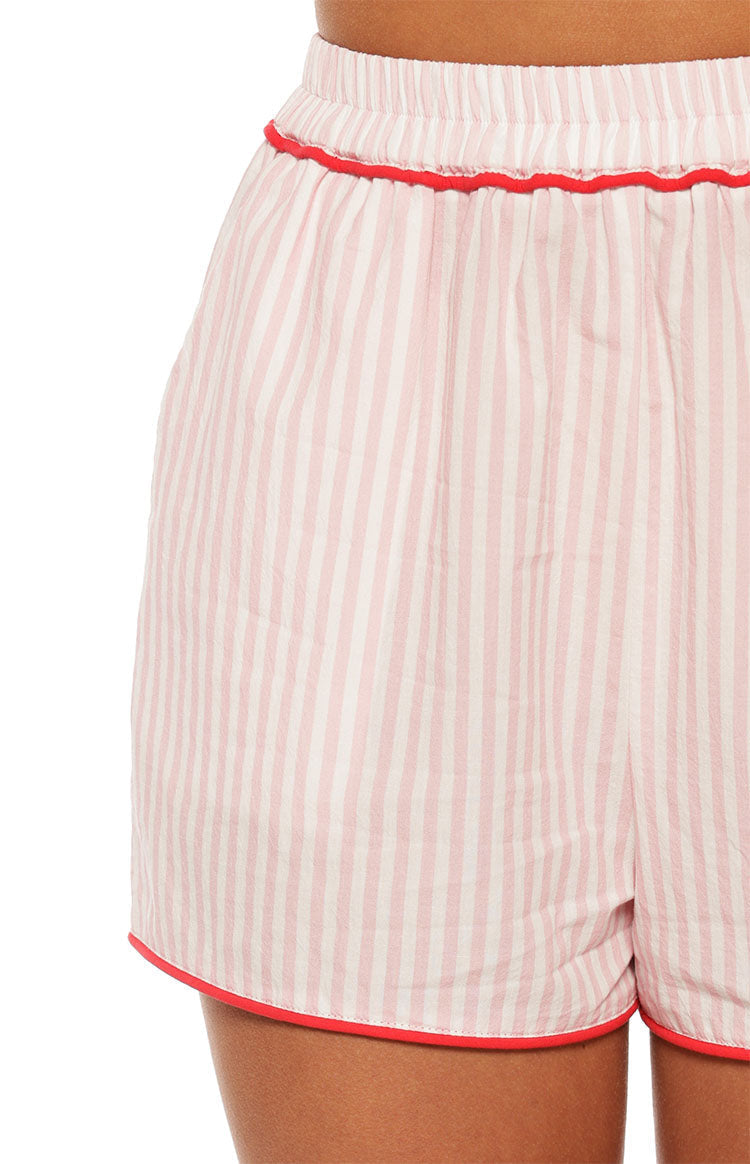 Alexea Pink Stripe Pajama Shorts — 11