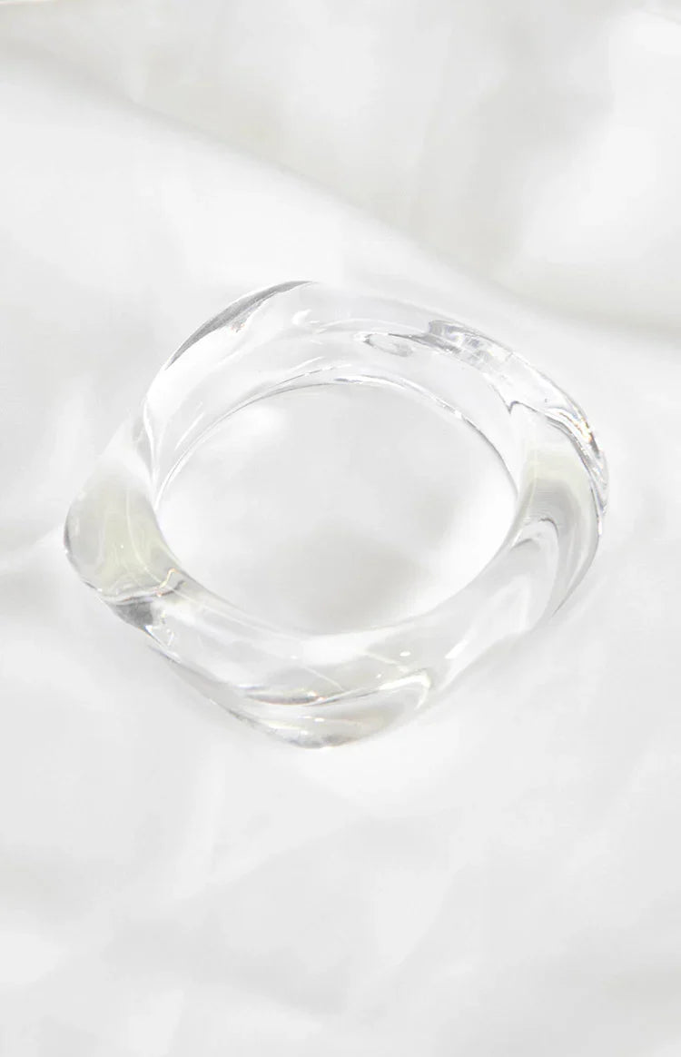 Zantie Clear Resin Square Bangle — 2