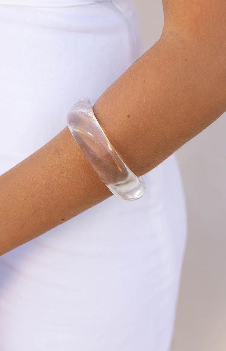 Zantie Clear Resin Square Bangle — 3