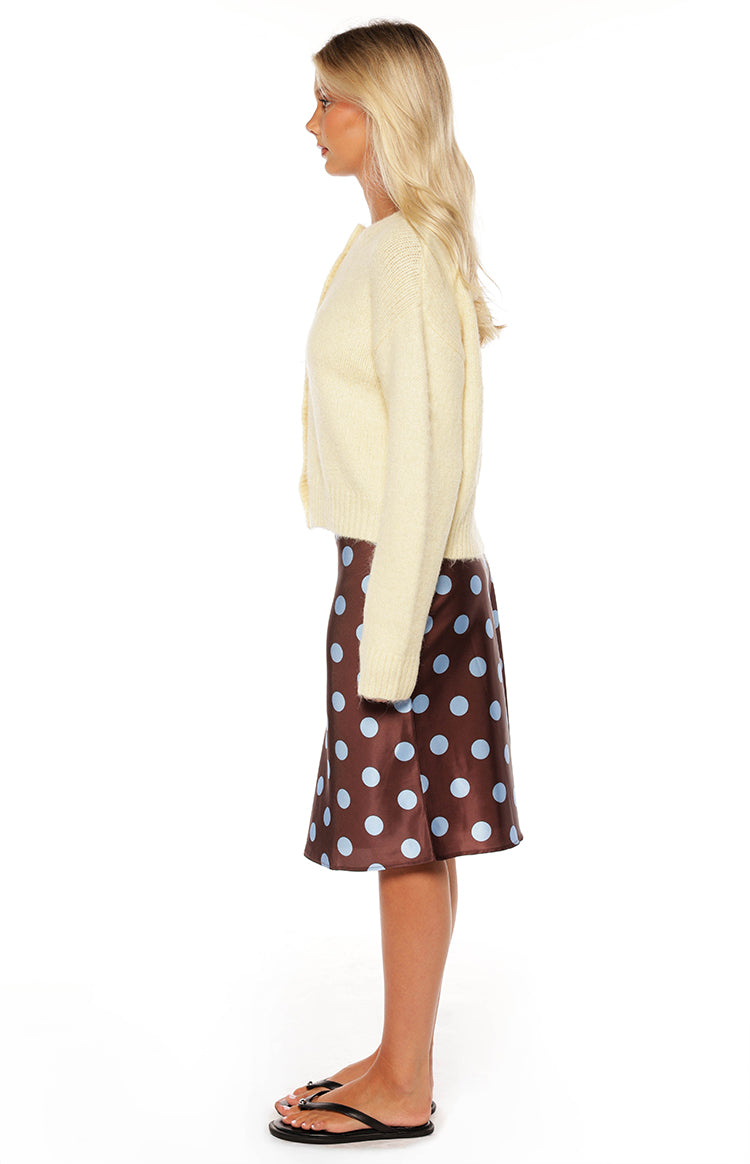Ellia Butter Yellow Button Down Cardigan — 11