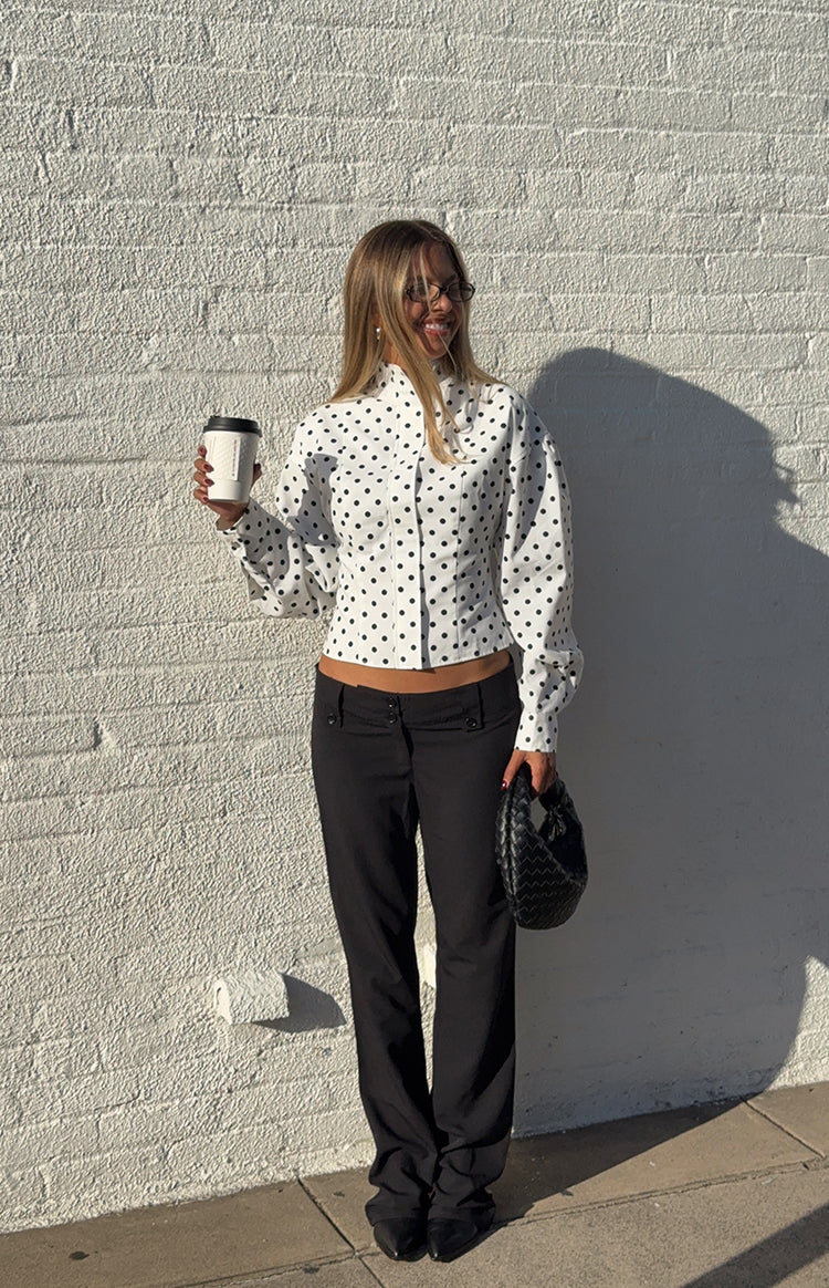 Front Page White Polka Dot Jacket — 6