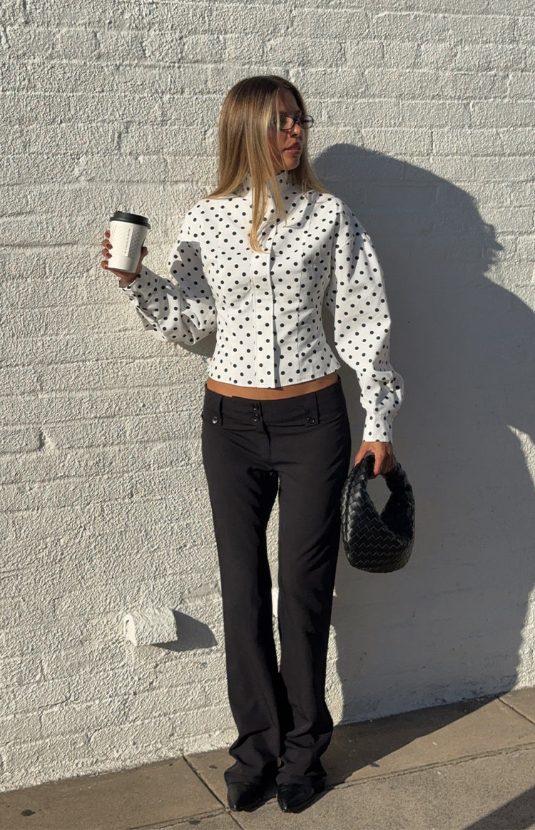 Front Page White Polka Dot Jacket — 8