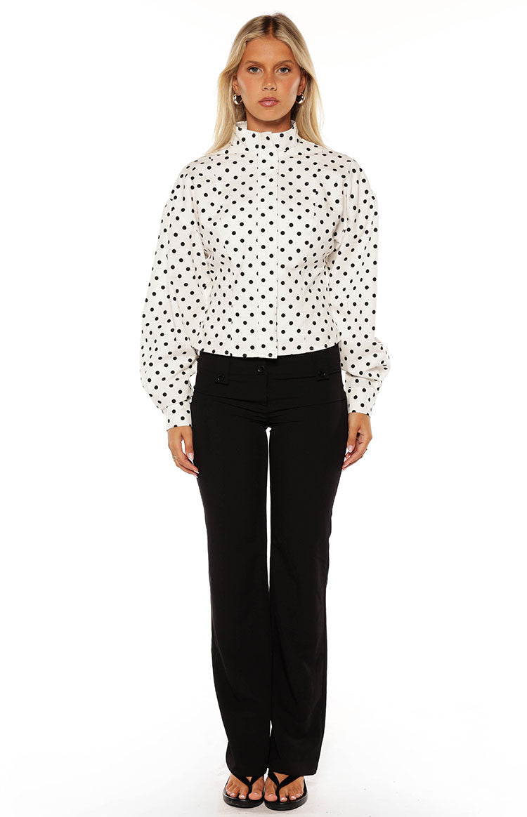 Front Page White Polka Dot Jacket — 10