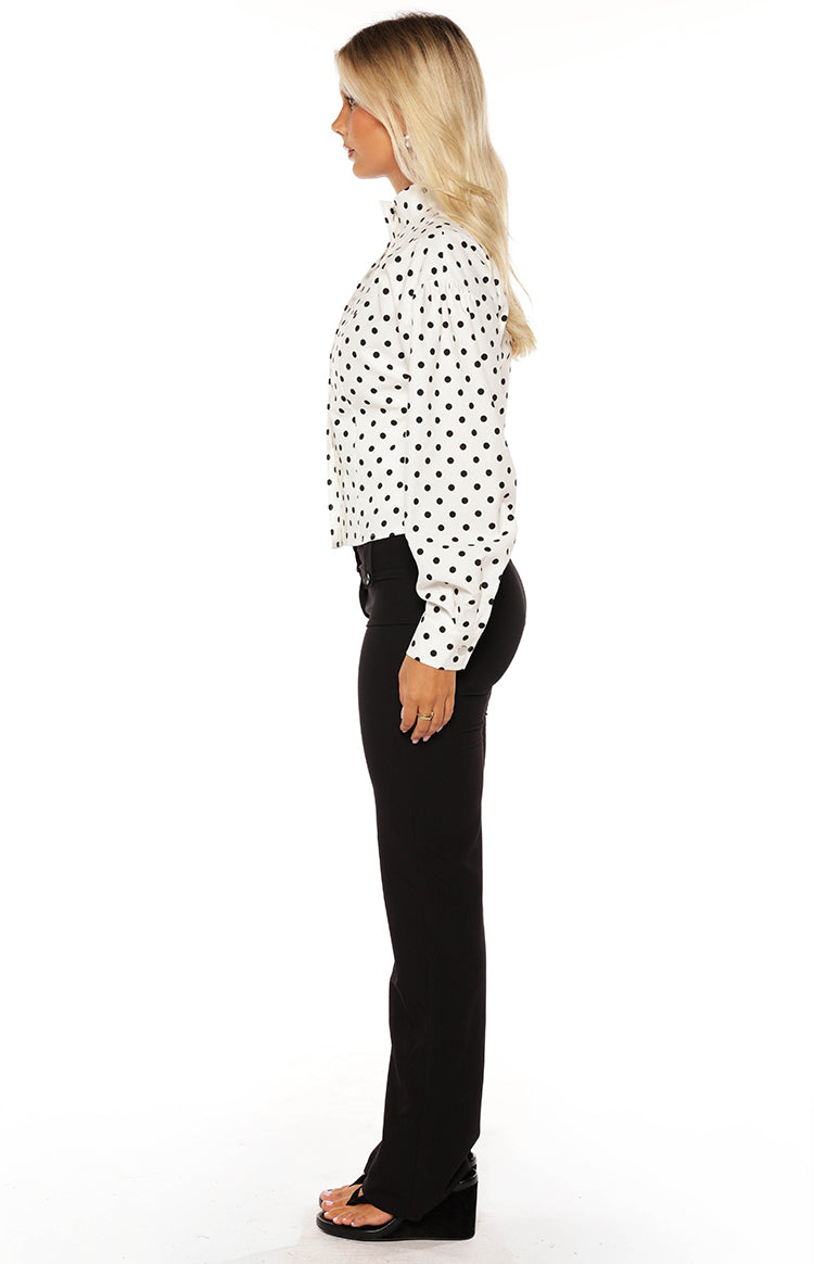 Front Page White Polka Dot Jacket — 11