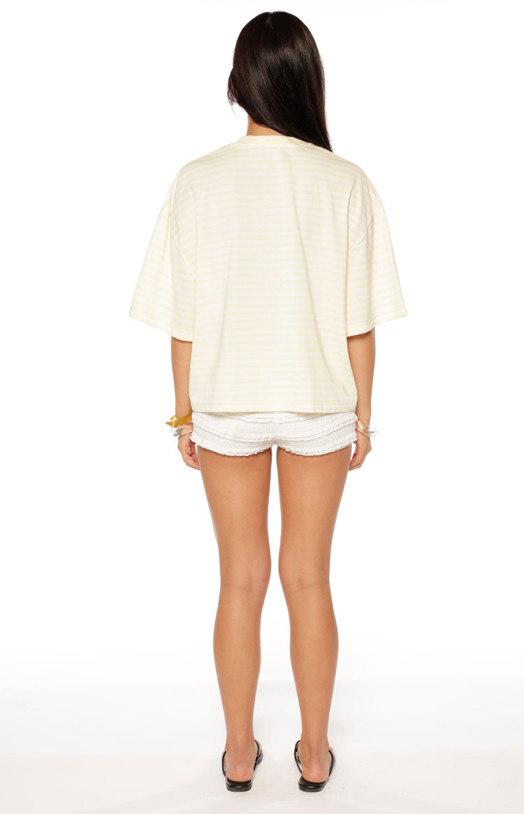 Lioness Bloom Short Sleeve Top Lemontini Stripe — 5