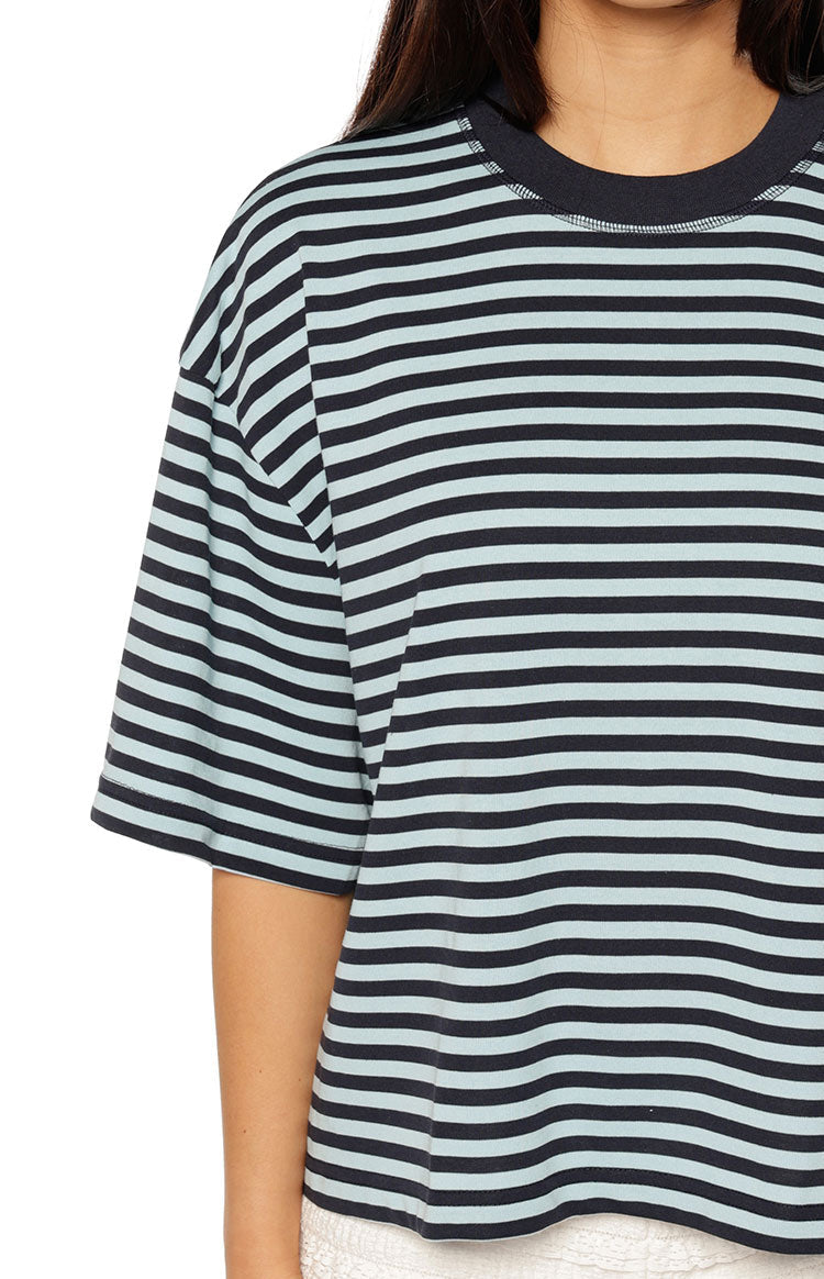 Lioness Bloom Short Sleeve Top Navy Sea Stripe — 7