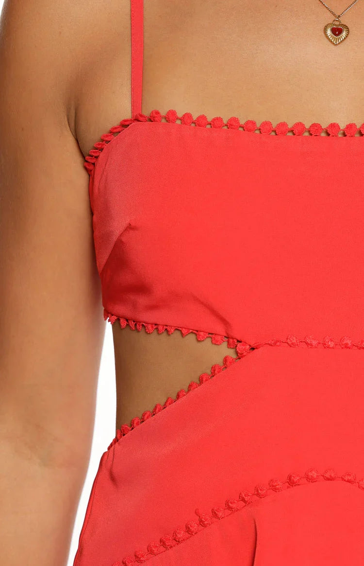Josie Red Mini Dress — 8
