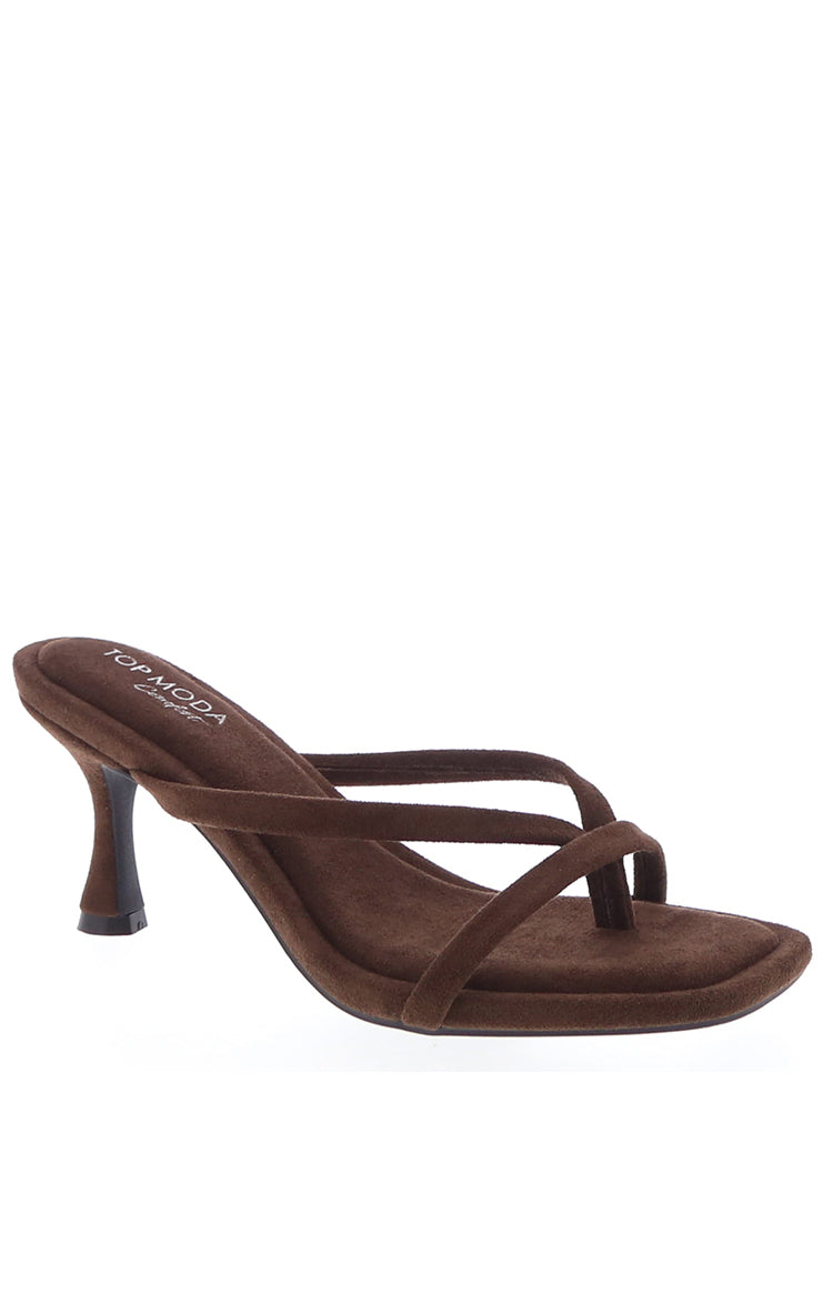 Girls Night Brown Suede Strap Kitten Heels — 2