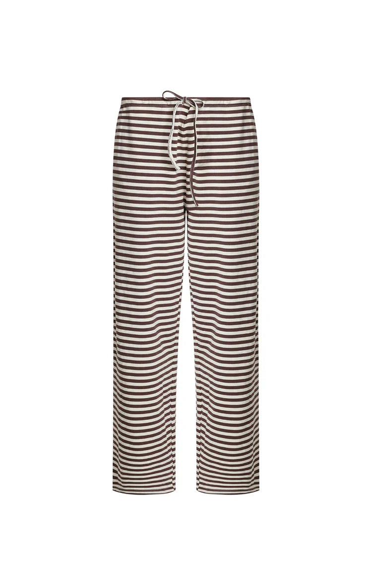 Lioness Bloom Dark Chocolate Stripe Pants — 10