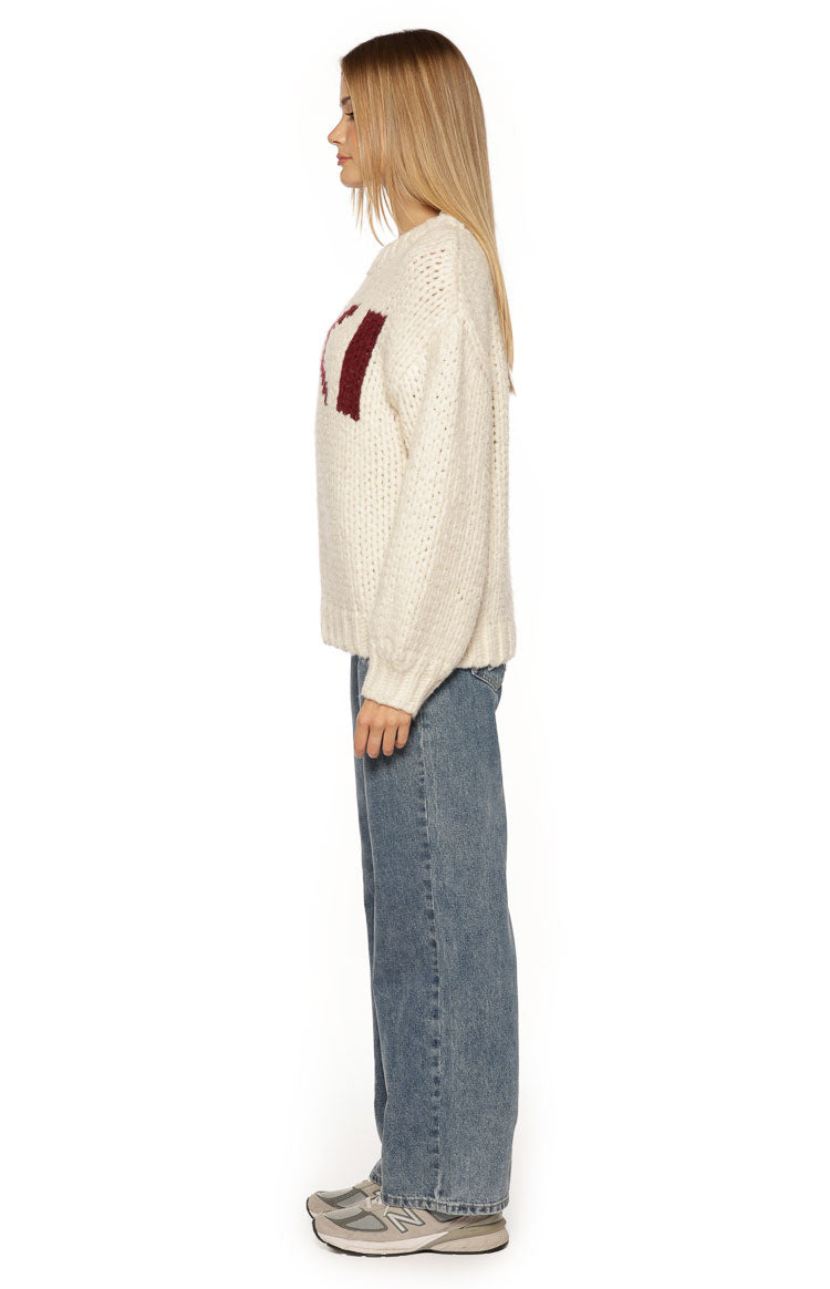 Jasmine Ski Cream Jacquard Chunky Knit Sweater — 8