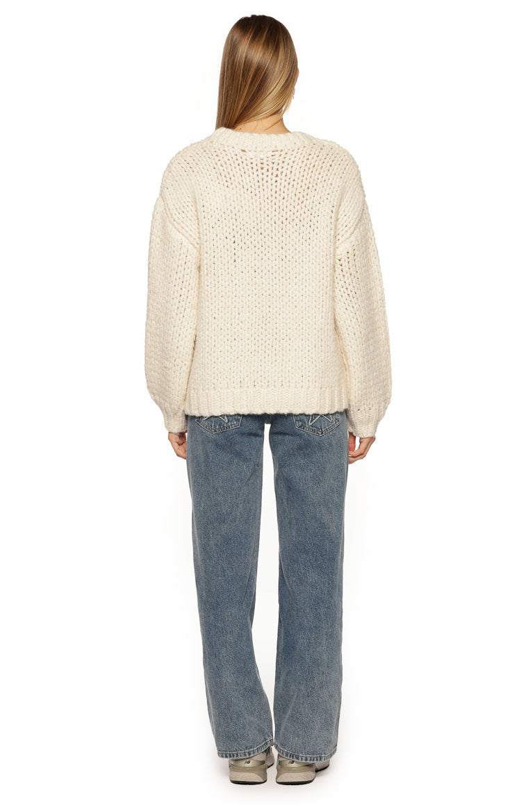 Jasmine Ski Cream Jacquard Chunky Knit Sweater — 9