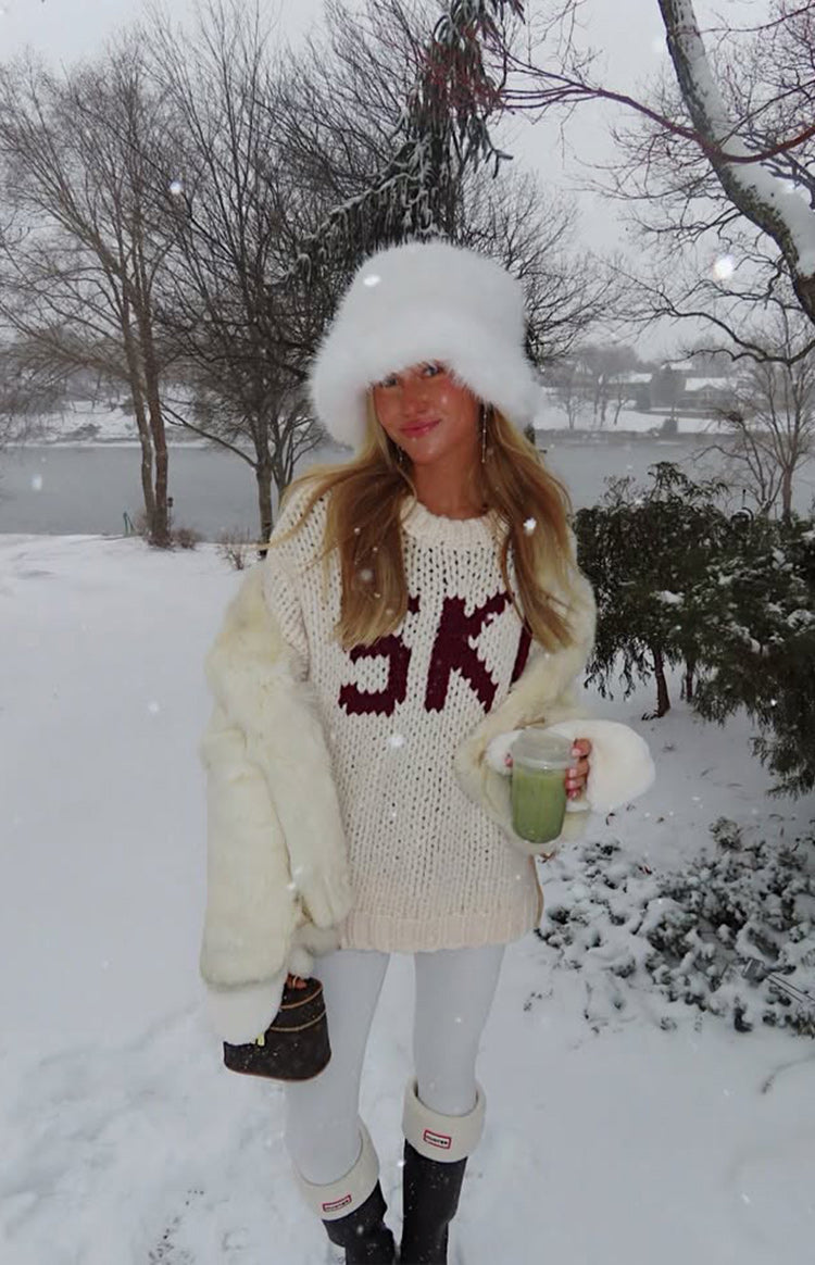 Jasmine Ski Cream Jacquard Chunky Knit Sweater — 11