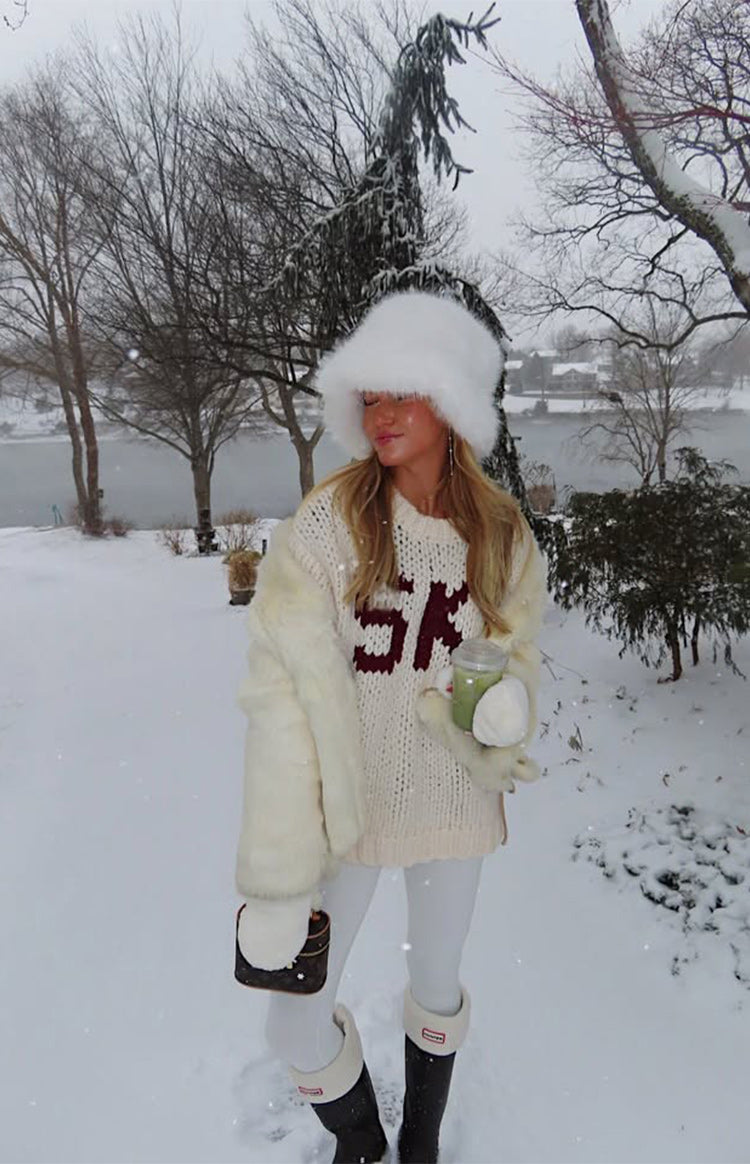 Jasmine Ski Cream Jacquard Chunky Knit Sweater — 12