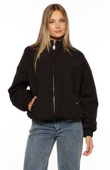 Ace Black Oversized Puffer Jacket — 1