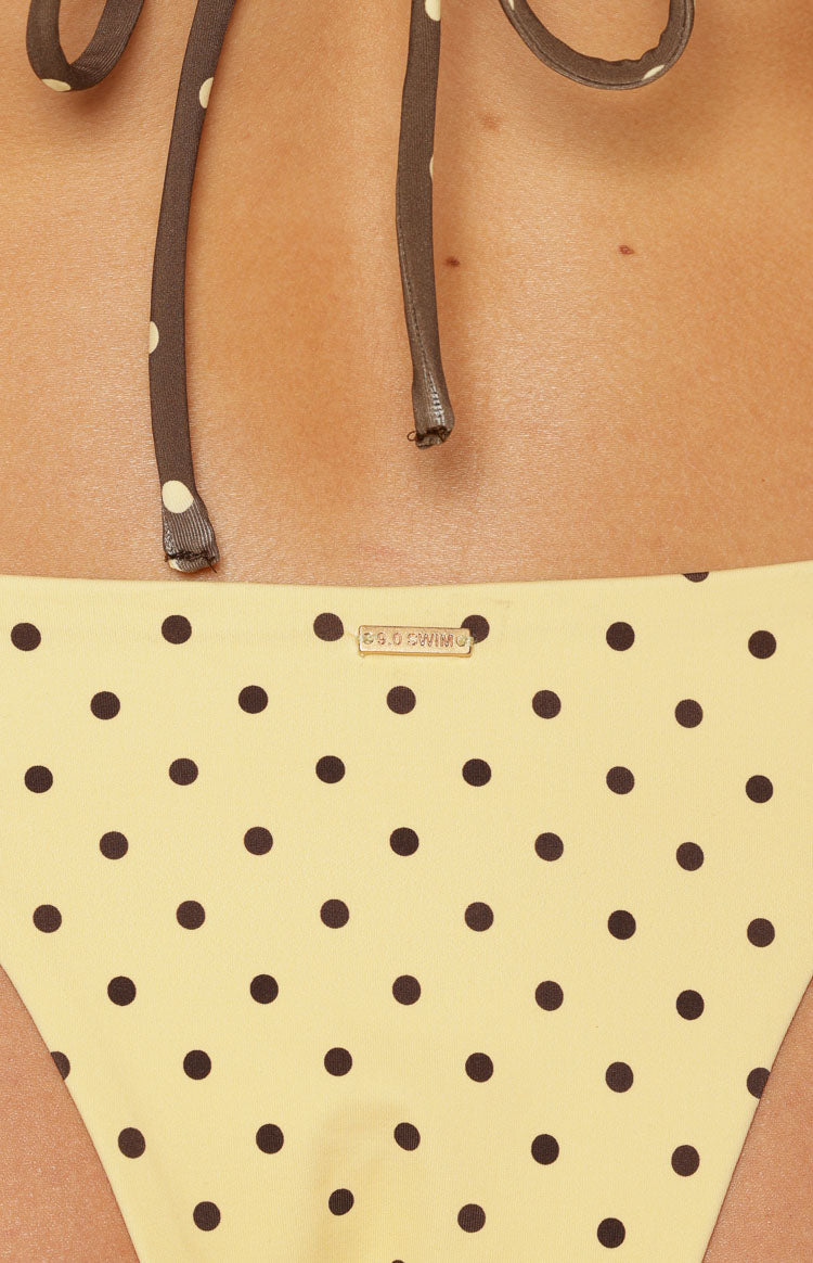Ellis Yellow Polka Dot Bikini Bottoms — 6