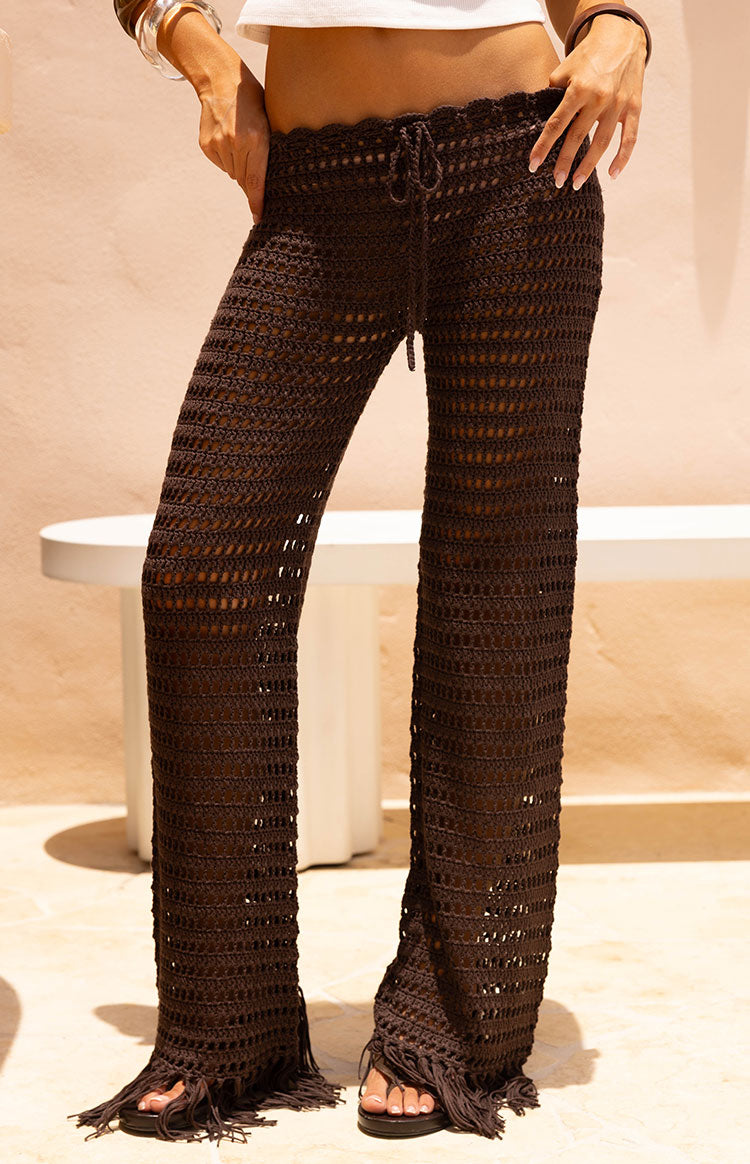 Pixie Brown Crochet Pants — 11