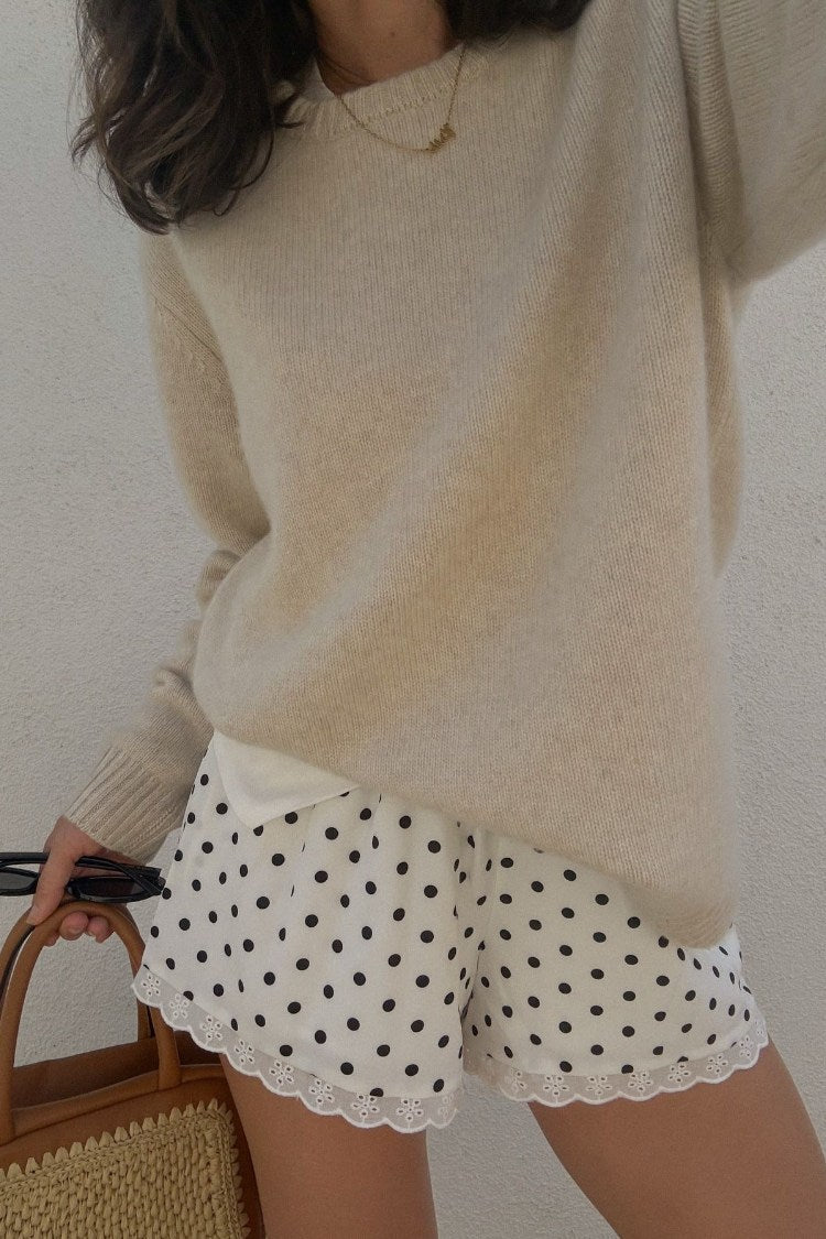 Arnie White Polka Dot Shorts — 9