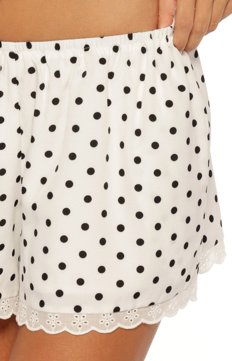 Arnie White Polka Dot Shorts — 14