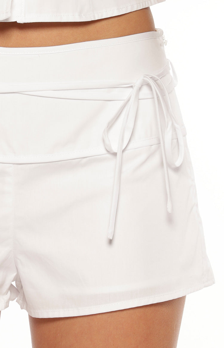Floyd White Tie Shorts — 6