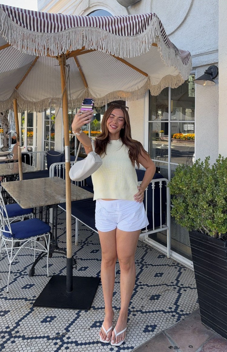 Floyd White Tie Shorts — 17
