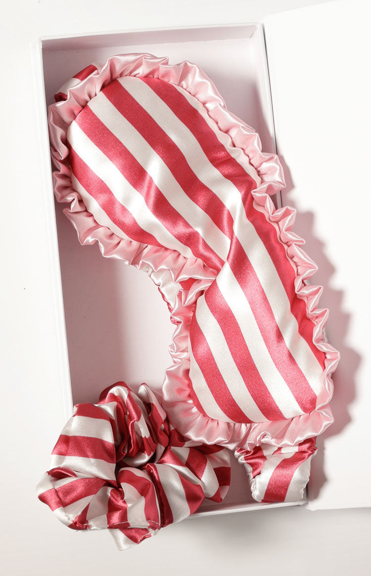 Georgina Eye Mask and Scrunchie Satin Set — 3