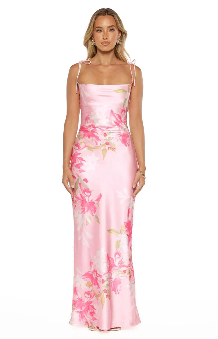 Antoni Pink Floral Maxi Dress — 1