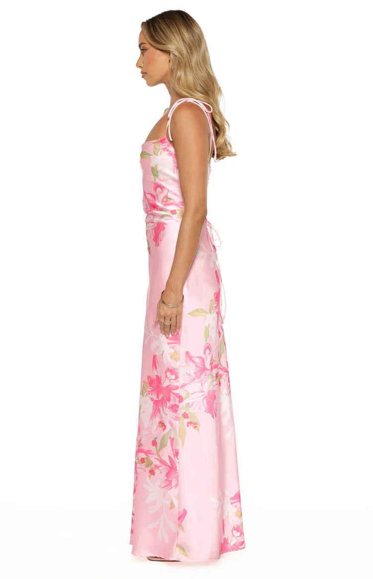 Antoni Pink Floral Maxi Dress — 3