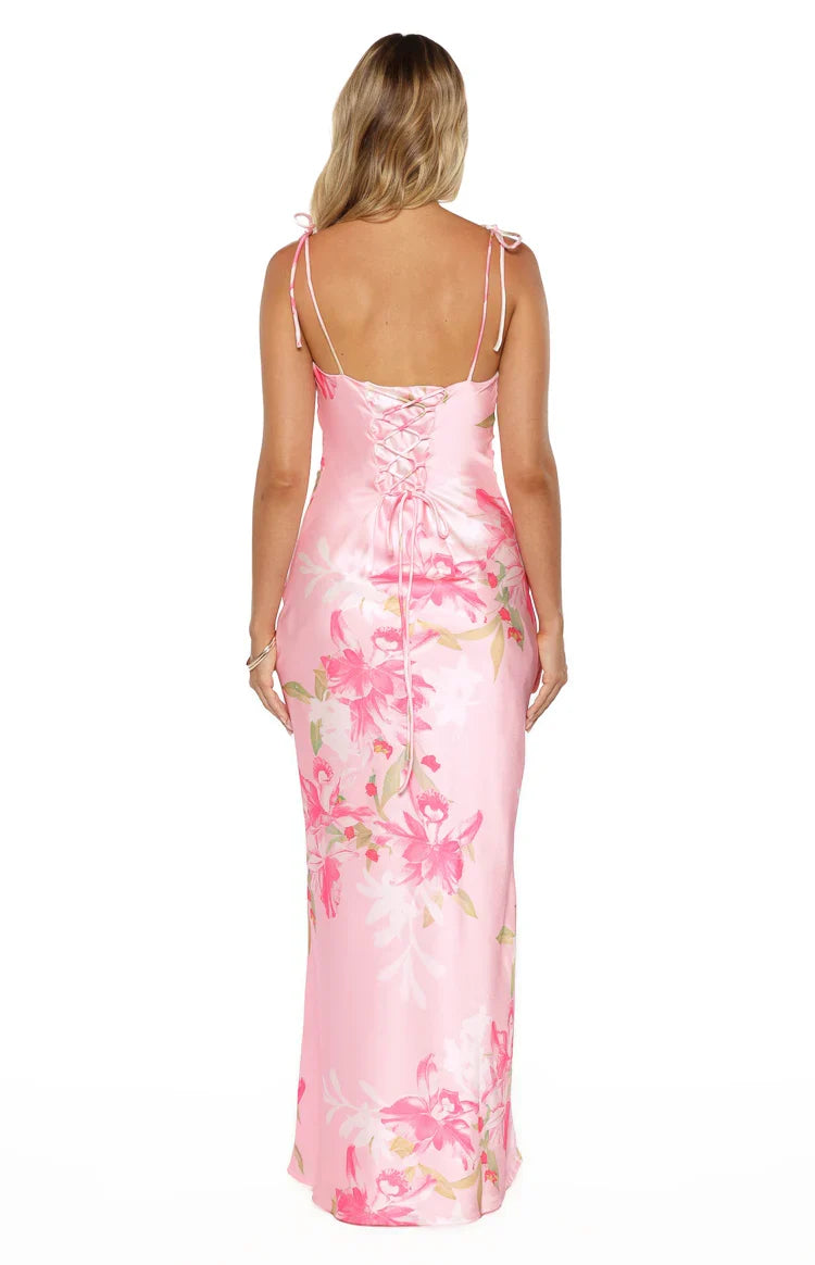 Antoni Pink Floral Maxi Dress — 4