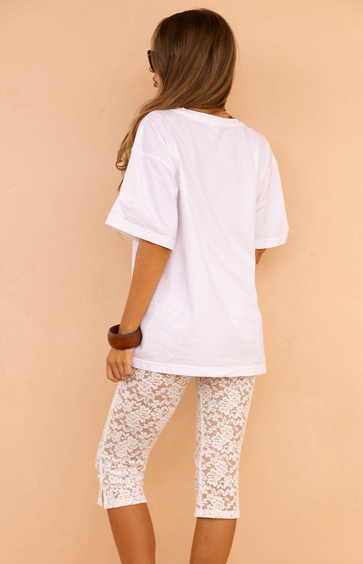 Alba Plain White Tee — 9