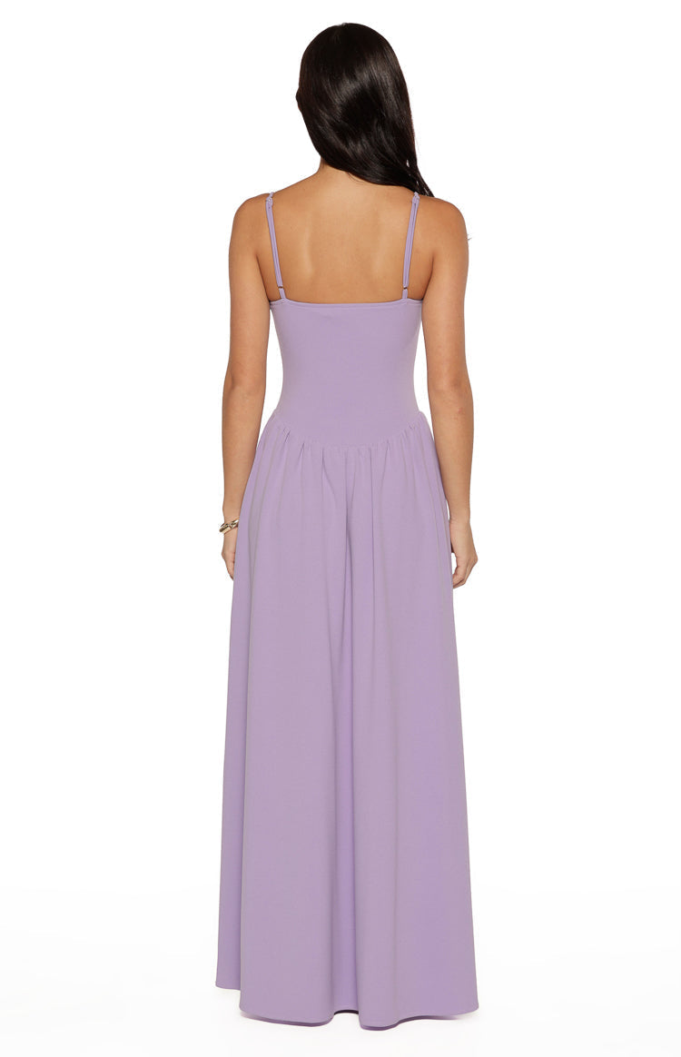 Almost Yours Lilac Crepe Maxi Dress — 9