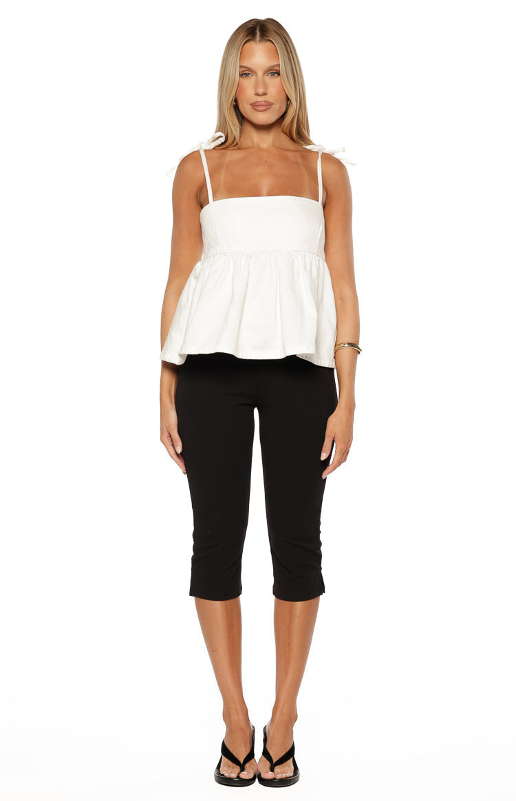 Ethel White Denim Top — 7