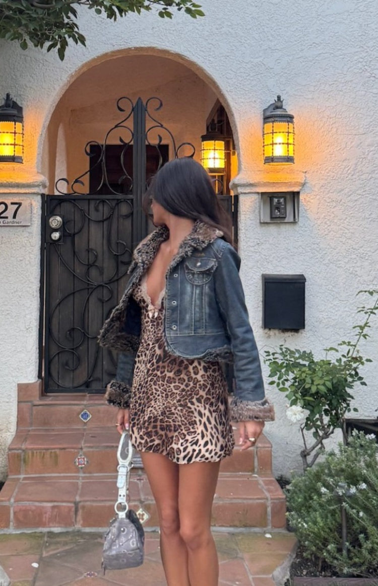 Alexa Leopard Print Mini Dress — 16