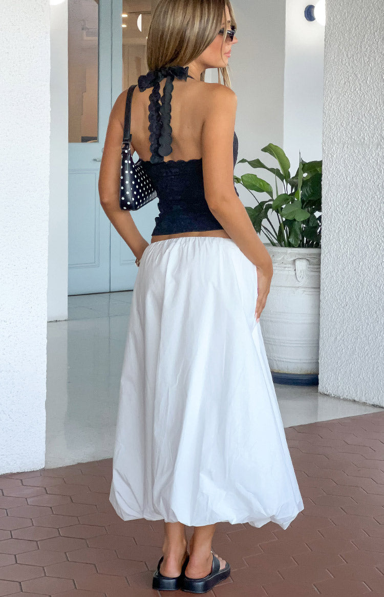 Dorothy White Bubble Hem Skirt — 7