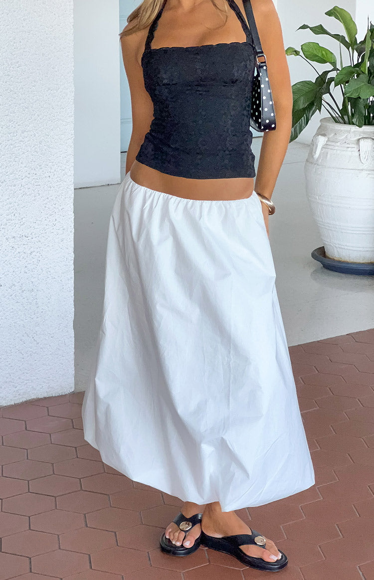 Dorothy White Bubble Hem Skirt — 8