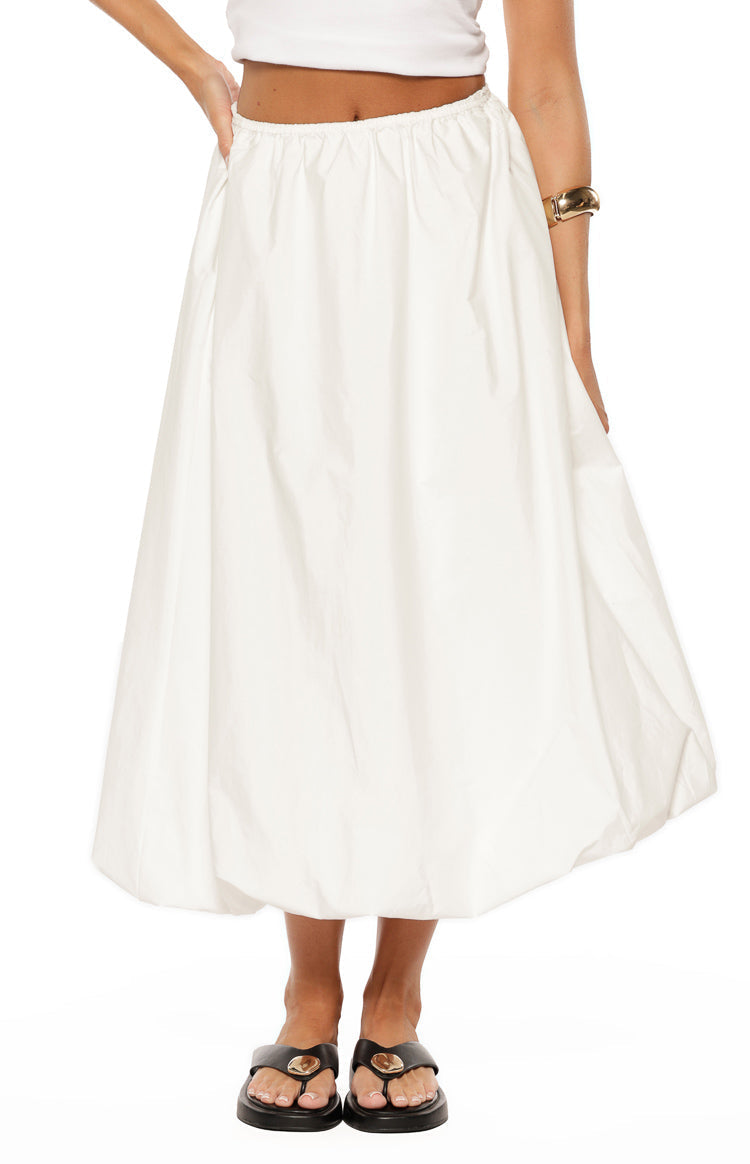 Dorothy White Bubble Hem Skirt — 10