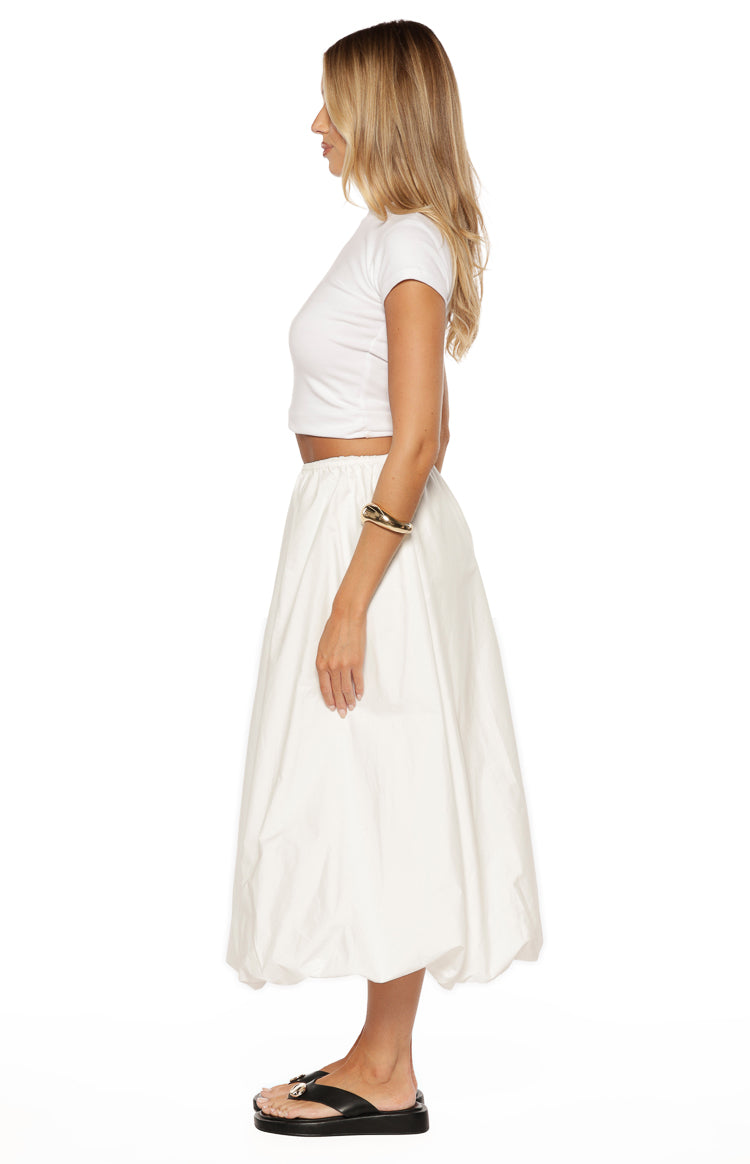 Dorothy White Bubble Hem Skirt — 12