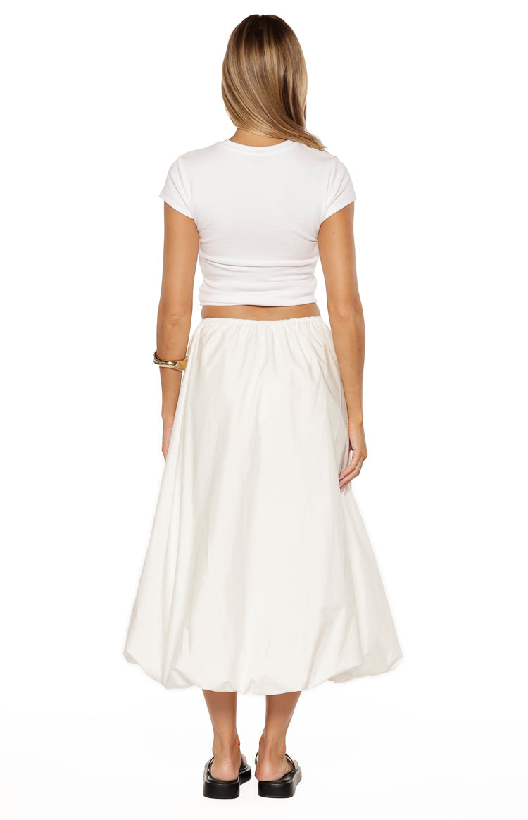 Dorothy White Bubble Hem Skirt — 13
