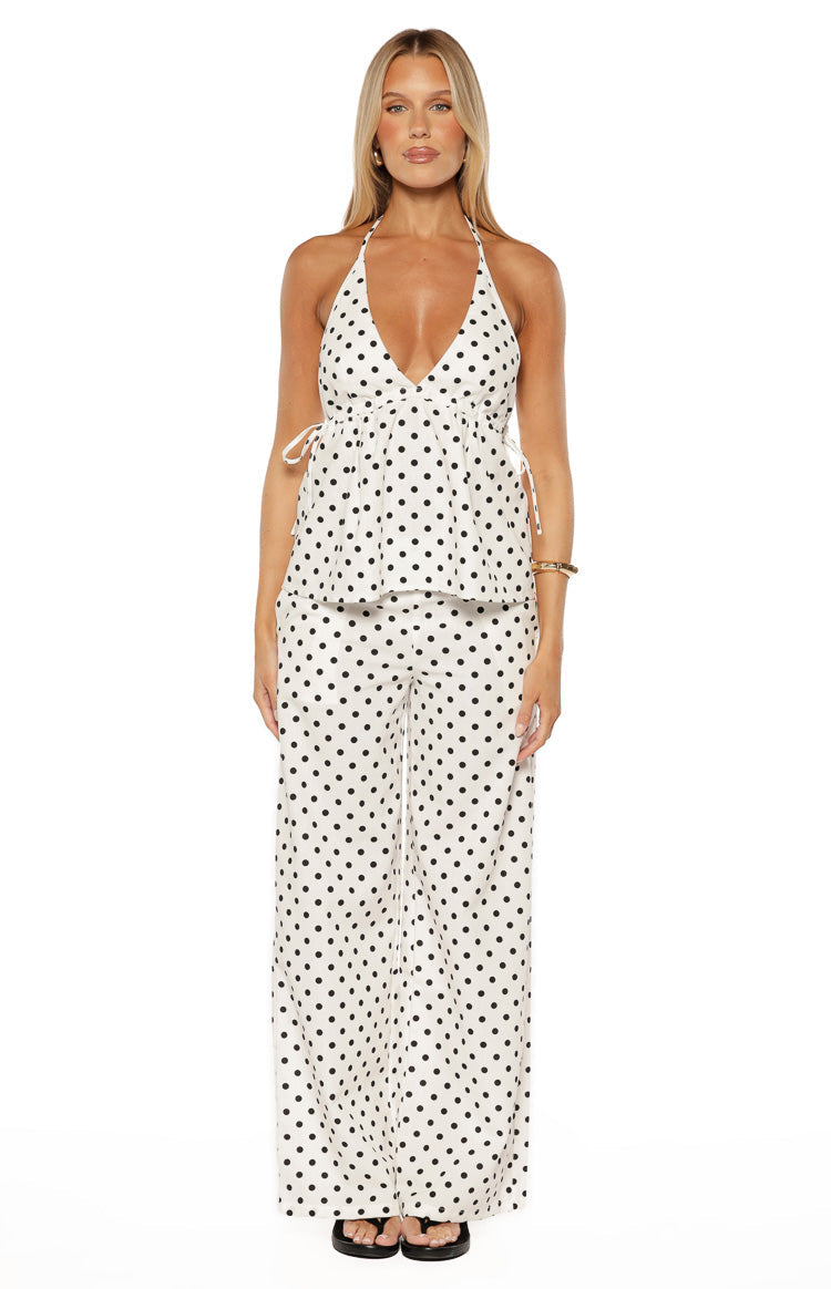 Imee White Polka Dot Top — 7